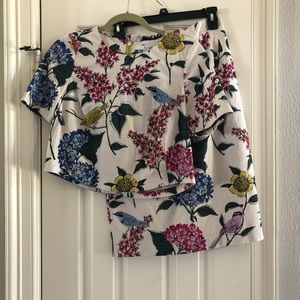 Boden two piece top and skirt